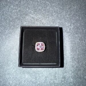 BP Silver and Pink Gemstone Ring Sz 8